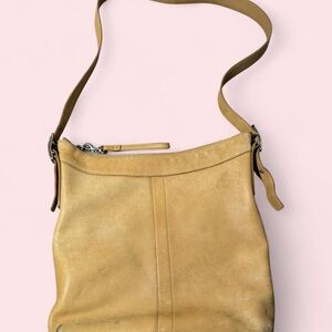 Coach Tan Leather Shoulder Bag